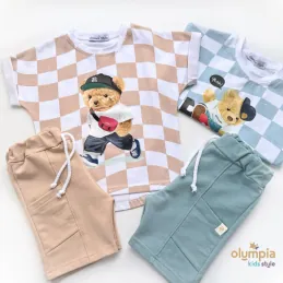 Komplet chłopięcy Bluzka i Szorty MIŚ