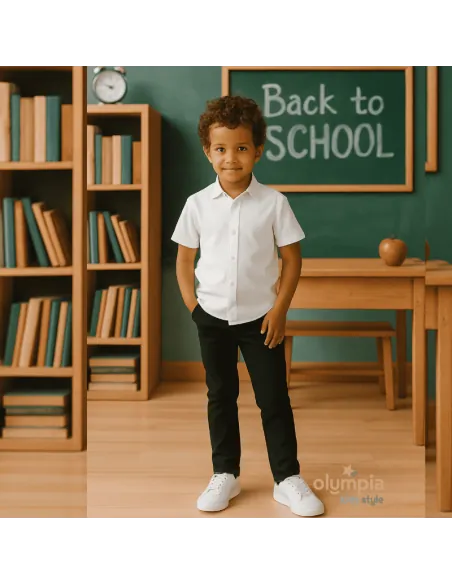 Czarne spodnie dresowe slim dla chłopca