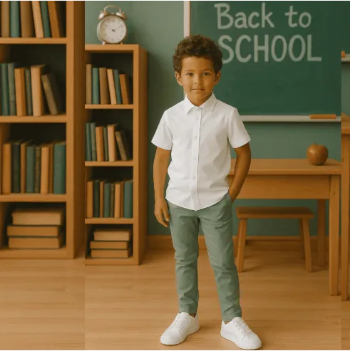 Spodnie dziecięce SLIM butelkowa zieleń