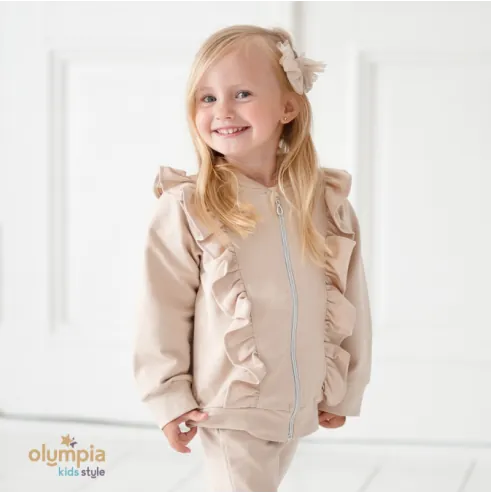 Dres dziewczęcy IGA beżowy