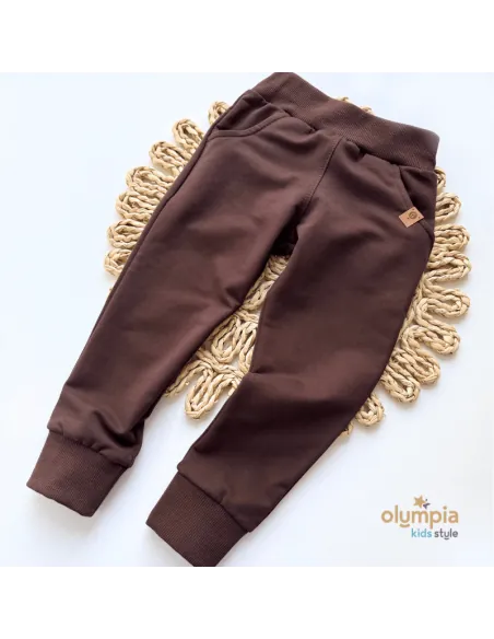 Spodnie SLIM czekolada