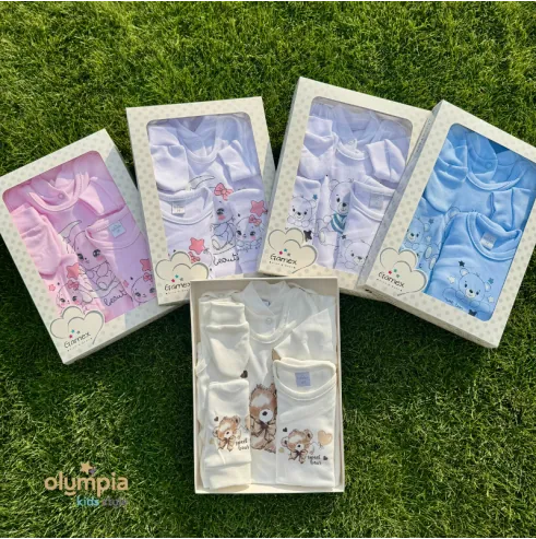 NOWOŚĆ Wyprawka dla niemowlaka 5-cz ecru