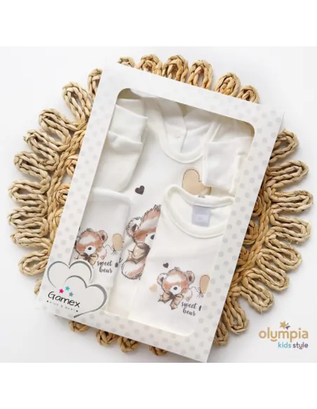 NOWOŚĆ Wyprawka dla niemowlaka 5-cz ecru