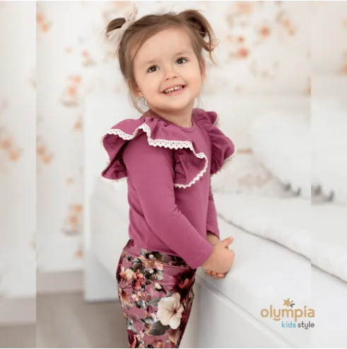 Body i spodnie dzwony BURGUNDIA- gamex