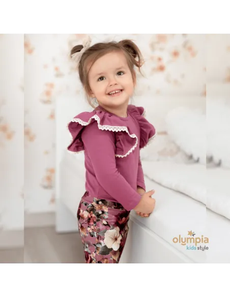 Body i spodnie dzwony BURGUNDIA- gamex