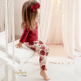 Komplet dziewczęcy KWIATY