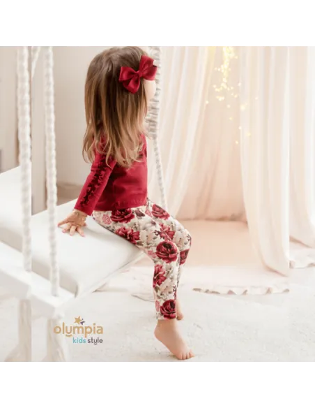 Komplet dziewczęcy KWIATY