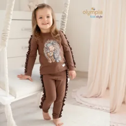 Komplet dziewczęcy CZEKOLADA 2