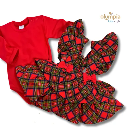 Komplet body i sp&oacute;dniczka z szelkami SKRZAT