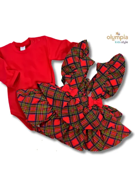 Komplet body i sp&oacute;dniczka z szelkami SKRZAT