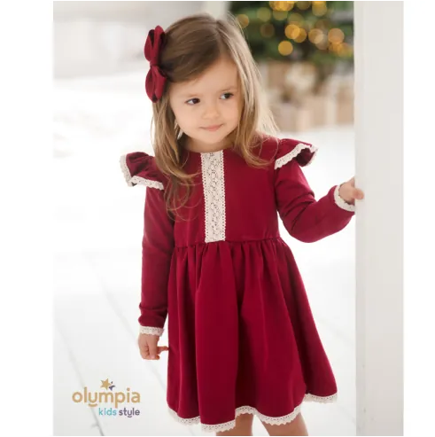 Sukienka dla dziewczynki KORONKA bordo Sukienka dla dziewczynki KORONKA bordo