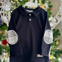 Bluzka z kołnierzem i spodenki z szelkami KRATKA 2