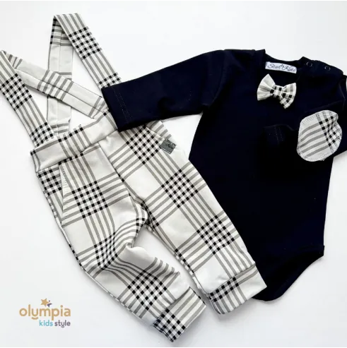 Body z muszką i spodenki z szelkami... Body z muszką i spodenki z szelkami...