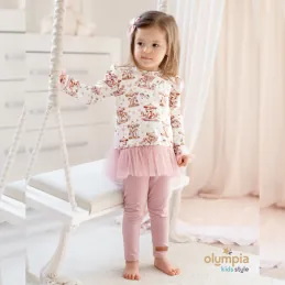 Tunika z tiulem i legginsy KARUZELA