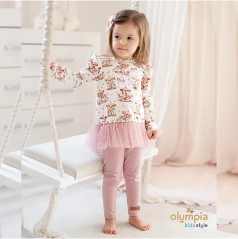 Tunika z tiulem i legginsy KARUZELA