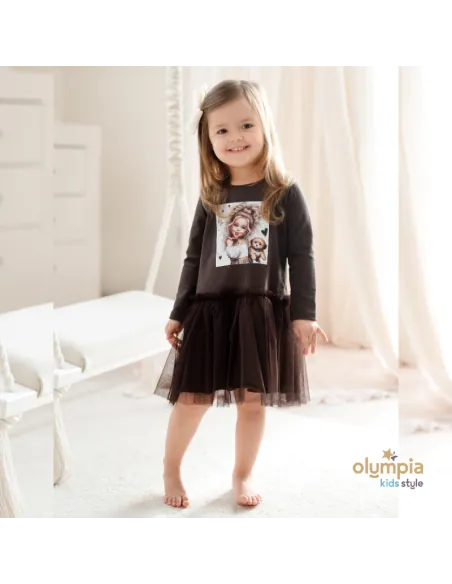 Sukienka dziewczęca z tiulem LIVIA