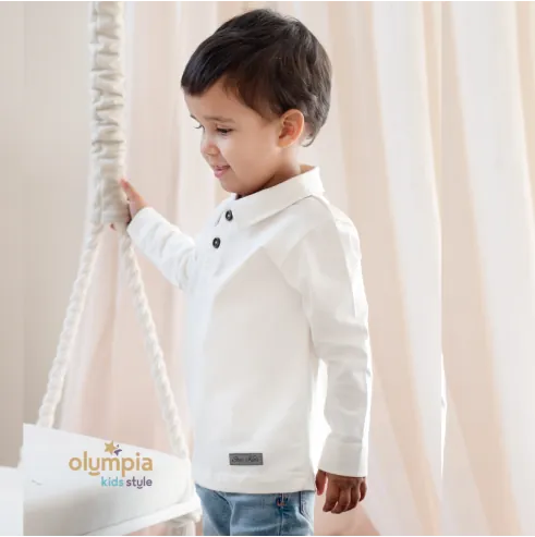 Bluzka chłopięca POLO z kołnierzykiem...