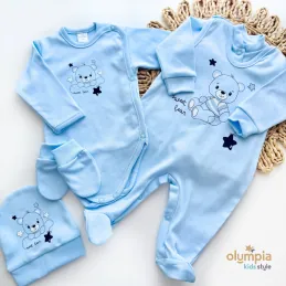 Wyprawka dla niemowlaka 5-cz niebieska 2