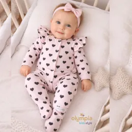 Pajac niemowlęcy Serduszka