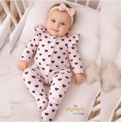 Pajac niemowlęcy Serduszka