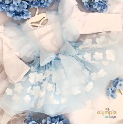 Sp&oacute;dniczka tiulowa FLOWER Bellarco baby blue