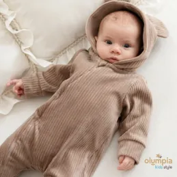 Pajac niemowlęcy welur