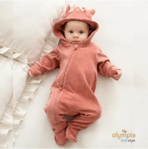 Pajac niemowlęcy welur