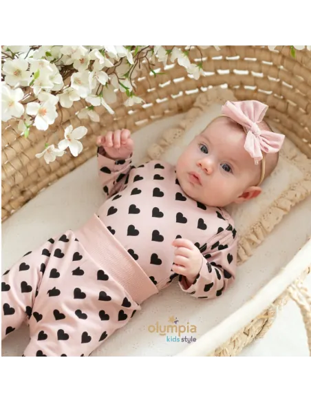 Komplet body niemowlęce + p&oacute;łśpioch Serduszka