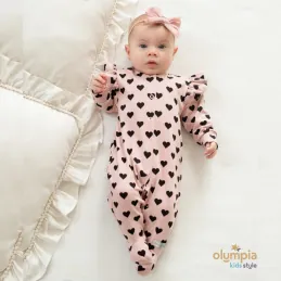 Pajac niemowlęcy Serduszka