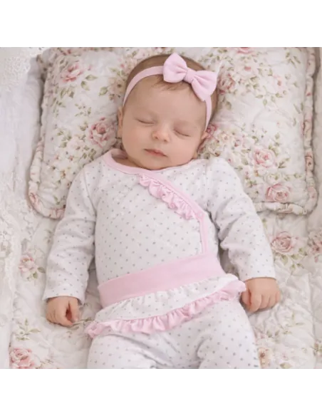 Body niemowlęce + p&oacute;łśpioch KROPKA