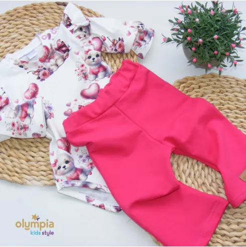 Body niemowlęce i spodnie dzwony LOVE