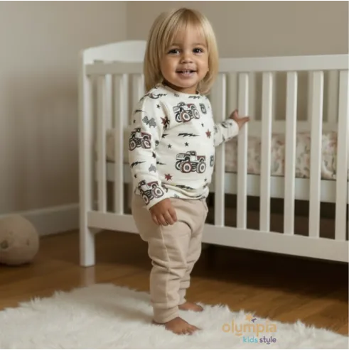 Komplet chłopięcy bluzka i spodnie Monster Truck