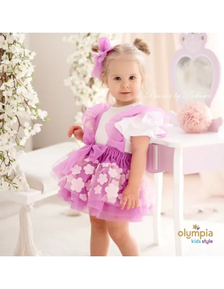 Sp&oacute;dniczka tiulowa FLOWER Bellarco fiolet (na zam&oacute;wienie)