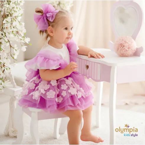 Sp&oacute;dniczka tiulowa FLOWER Bellarco fiolet (na zam&oacute;wienie)