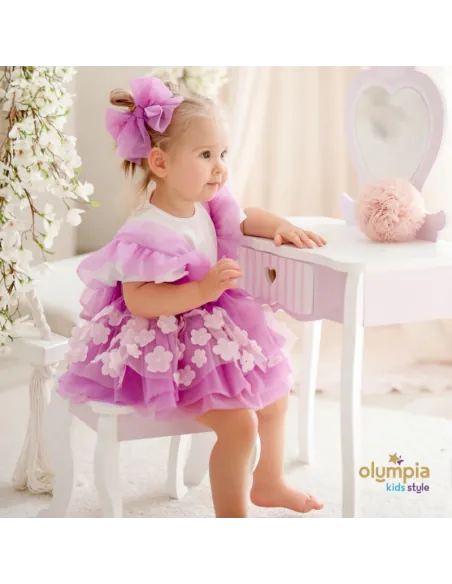 Sp&oacute;dniczka tiulowa FLOWER Bellarco fiolet (na zam&oacute;wienie)