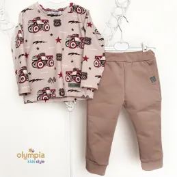 Komplet chłopięcy bluzka i spodnie Monster Truck 2