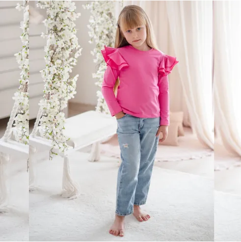 Bluzka dziecięca MOTYLEK fuksja