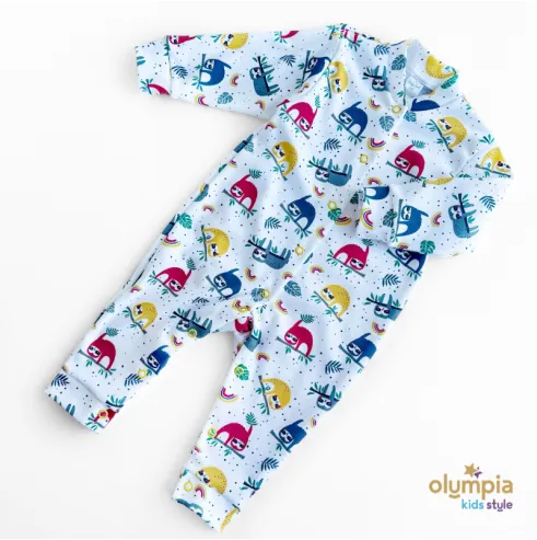 Pajac niemowlęcy bez stopek LEMURY