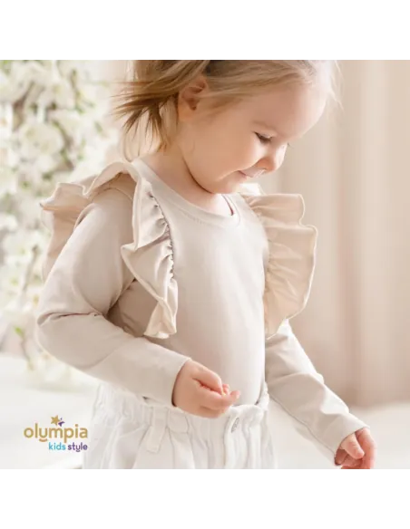 Bluzka dziecięca FALBANY beżowa