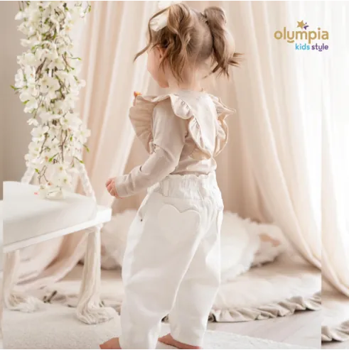 Bluzka dziecięca FALBANY beżowa