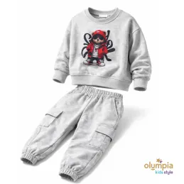 Dres chłopięcy MIŚ szary