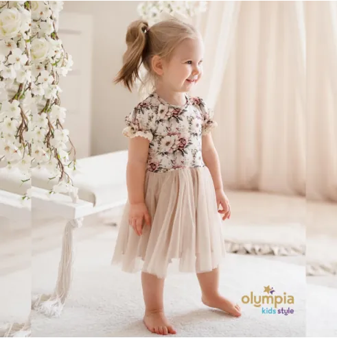 Sukienka dla dziewczynki z tiulem GARDENIA