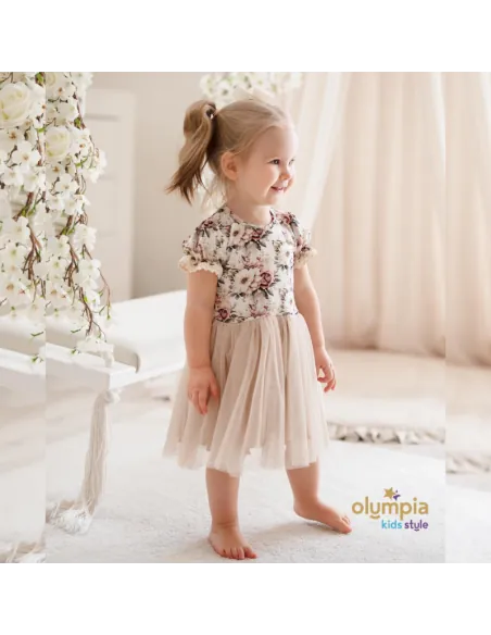 Sukienka dla dziewczynki z tiulem GARDENIA