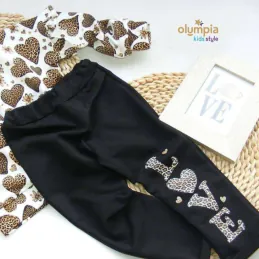 Dres dziewczęcy SERCE - PANTERKA 2