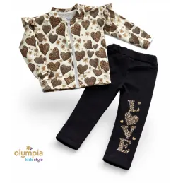 Dres dziewczęcy SERCE - PANTERKA