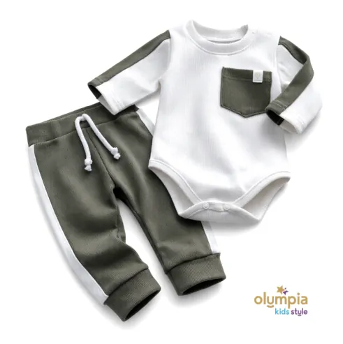 Komplet chłopięcy Body i spodnie PRĄŻEK LAMPAS Komplet chłopięcy Body i spodnie PRĄŻEK LAMPAS