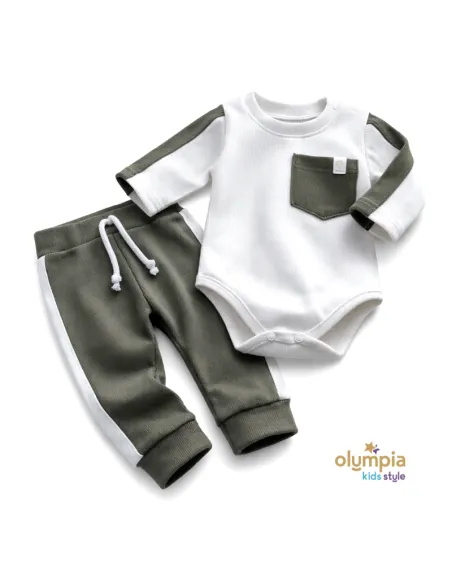 Komplet chłopięcy Body i spodnie PRĄŻEK LAMPAS Komplet chłopięcy Body i spodnie PRĄŻEK LAMPAS