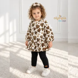 Tunika i legginsy SERCE - PANTERKA 2