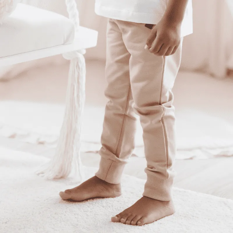 SPODNIE DRESOWE SLIM BEŻOWE DLA CHŁOPCA